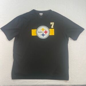 Steelers Black T-Shirt NFL Team Apparel Ben Roethlisberger